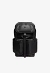 Moncler Kenton Drill Nylon Backpack With Logo Patch In Black