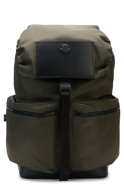 Moncler Kenton Mini Backpack With Adjustable Straps In Green