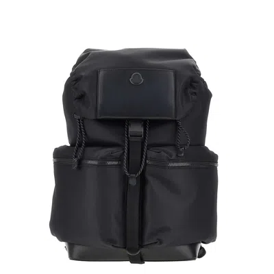 Moncler 'kenton' Nylon Drill Backpack In Black