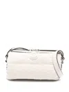 Moncler Keoni Bouclé Cross Body Bag In White