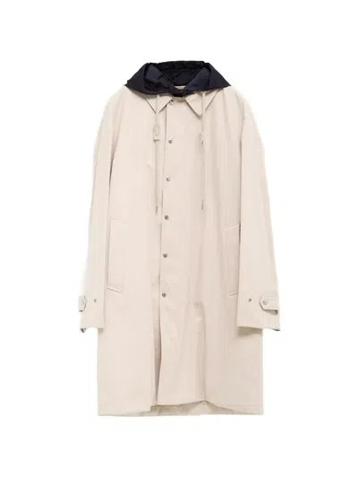 Moncler Kervoyal Button Fastening Coat In Gray