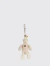Moncler Key Chain Woman Color Ivory In Neutral