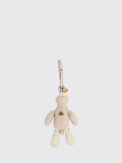 Moncler Key Chain Woman Color Ivory In Neutral
