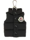 Moncler Keychain In The Shape Of A Vest In Black