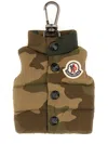 Moncler Keychain In The Shape Of A Vest In Brown