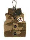 Moncler Keychain In The Shape Of A Vest In Brown
