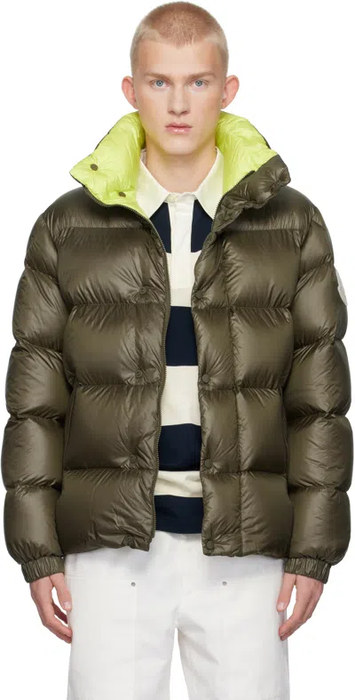 MONCLER KHAKI LESTE SHORT DOWN JACKET