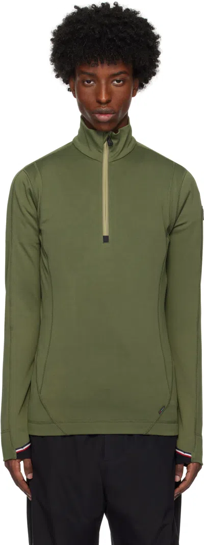 Moncler Polartec Tech Sweatshirt In Green