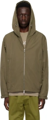 Moncler Khaki Traversier Jacket In Dark Olive Green 823