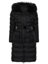 Moncler Khloe Shearling-trimmed Down Jacket In Black
