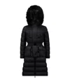 Moncler Khloe Shearling-trimmed Down Jacket In Black