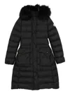 Moncler Khloesse Trimmed Quilted Coat In Black