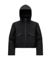 Moncler Womens Black Kibira Hooded Stretch-woven Jacket