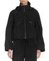 Moncler Womens Black Kibira Hooded Stretch-woven Jacket In Black