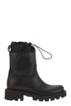 Moncler Kickstream Rubber Wellington Ankle Boots