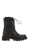 Moncler Kickstream Rubber Wellington Ankle Boots