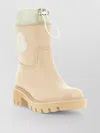 Moncler Kickstream Drawstring Logo-patch Rain Boots In Neutral