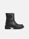 Moncler 'kickstream' Black Pvc Rain Boots