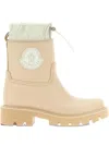 Moncler Kickstream Drawstring Logo-patch Rain Boots In Neutral