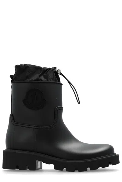 Moncler Kickstream Waterproof Rain Boot In Black