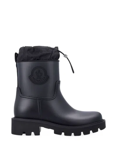 MONCLER KICKSTREAM DRAWSTRING-TOP LOGO-PATCH ANKLE BOOTS
