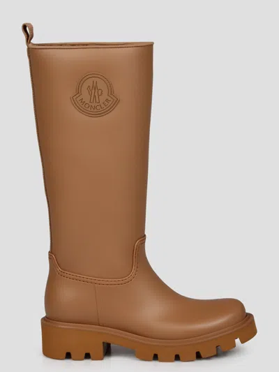 Moncler Kickstream High Boot In Brown