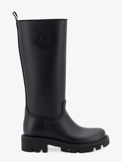 Moncler Kickstream High Pvc Rain Boots In Black