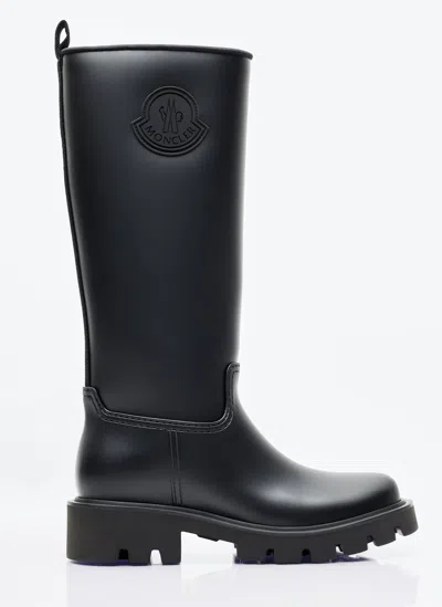 Moncler Kickstream Rain Boots In Black