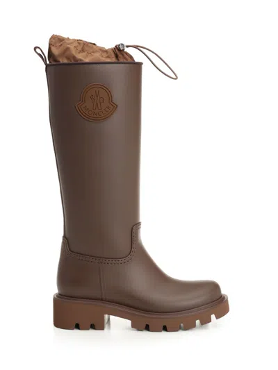 Moncler Kickstream High Rain Boot Boots Brown
