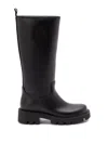 Moncler `kickstream` High Rain Boots In Black