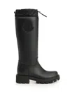 Moncler Kickstream High Rain Boots, Women, Black, Size: 41