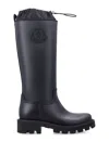 Moncler Kickstream Drawstring-fastening Rain Boots In Blue