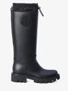 Moncler Black Kickstream Waterproof Knee High Boots In Black