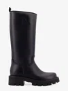Moncler `kickstream` High Rain Boots In Black