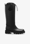 Moncler Black Kickstream Waterproof Knee High Boots In Black