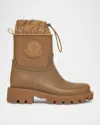 Moncler Kickstream Leather Rain Ankle Booties