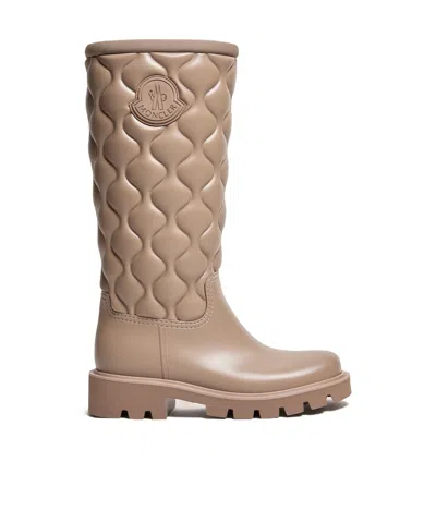 Moncler Kickstream Quilted Wellington Boots In Multi