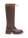 Moncler Kickstream Rain Boot In Brown