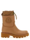 Moncler Kickstream Rain Boots In Brown
