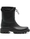 Moncler Kickstream Rubber Wellington Ankle Boots