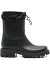 Moncler Kickstream Rubber Wellington Ankle Boots
