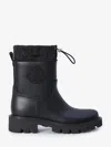 Moncler Stylish High-top Mini Boots With Drawstring Fastening 20 Cm In Black