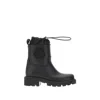 Moncler Drawstring Embosssed-logo Rain Boots In Black