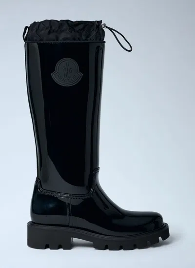 Moncler Kickstream Rain Boots In Animal Print
