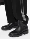 Moncler Stylish High-top Mini Boots With Drawstring Fastening 20 Cm In Black