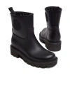 Moncler Stylish High-top Mini Boots With Drawstring Fastening 20 Cm In Black
