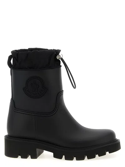Moncler Kickstream Rain Boots In Black