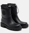 Moncler Stylish High-top Mini Boots With Drawstring Fastening 20 Cm In Black