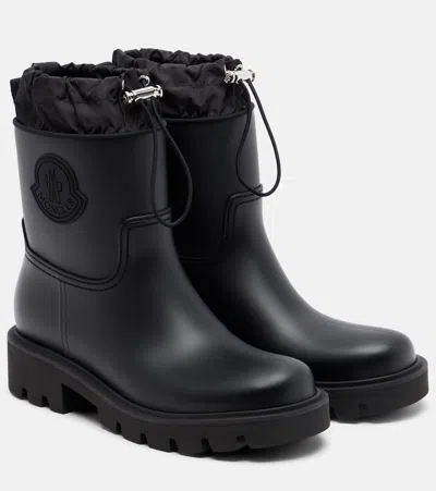 Moncler Stylish High-top Mini Boots With Drawstring Fastening 20 Cm In Animal Print
