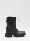 Moncler Kickstream Rain Boots In Black